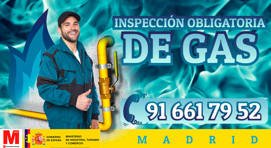 Inspección obligatoria de gas en Madrid