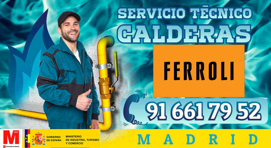 Servicio Técnico y Reparación de calderas Ferroli en Madrid.